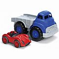Go Green Flatbed Truck with Race Car