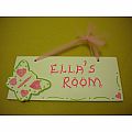 Personalized Wooden Room Sign - Butterfly
