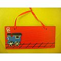 Personalized Wooden Room Sign -  Train