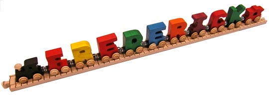 Letter name train outlet