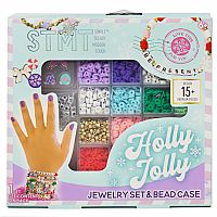 Holly Jolly Holiday Bracelet Making Kit with Bead Case