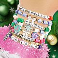 Holly Jolly Holiday Bracelet Making Kit with Bead Case
