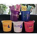 Personalized Easter Pail with Rope Handle - use it for beach/sand play or organizing
