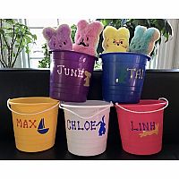 Personalized Easter Pail with Rope Handle - use it for beach/sand play or organizing