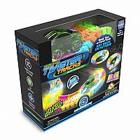 Twister Tracks Neon Glow in the Dark with Green Race Car