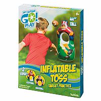 Inflatable toss target practice