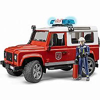 Land Rover Fire Department Vehicle with Fireman