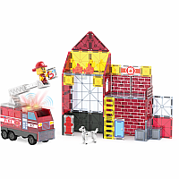 Magnatiles Magna-Tiles Fire Station