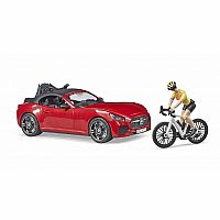 Roadster with Road Bike and Figure