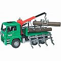 MAN TGA Timber Truck with Loading Crane and 3 Trunks