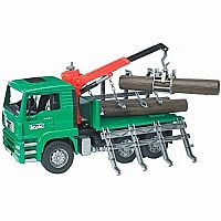 MAN TGA Timber Truck with Loading Crane and 3 Trunks