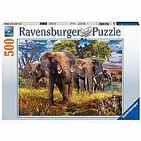 Elephant Family Puzzle 500pcs