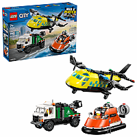 LEGO 60505 Airplane, Service Truck, & Hovercraft Remix
