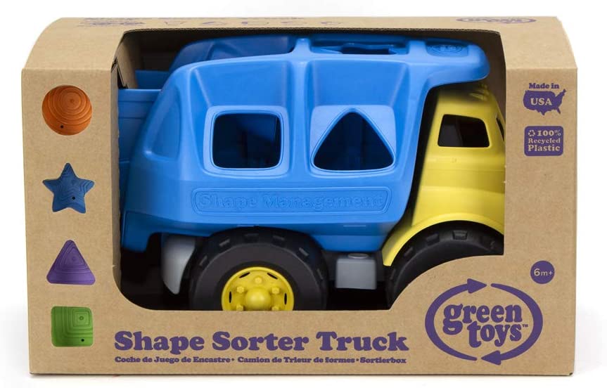 green toys truck with cars