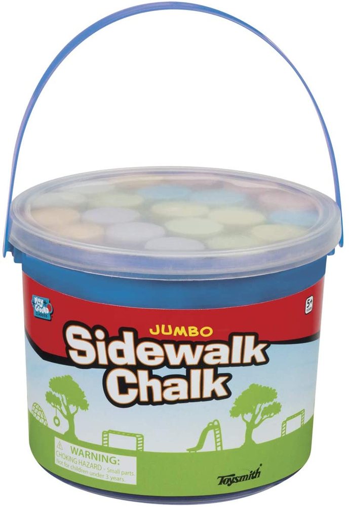 Jumbo Sidewalk Chalk Bucket Building Blocks