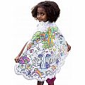 Color A Cape Magical Light Blue Princess