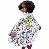 Color A Cape Magical Light Blue Princess