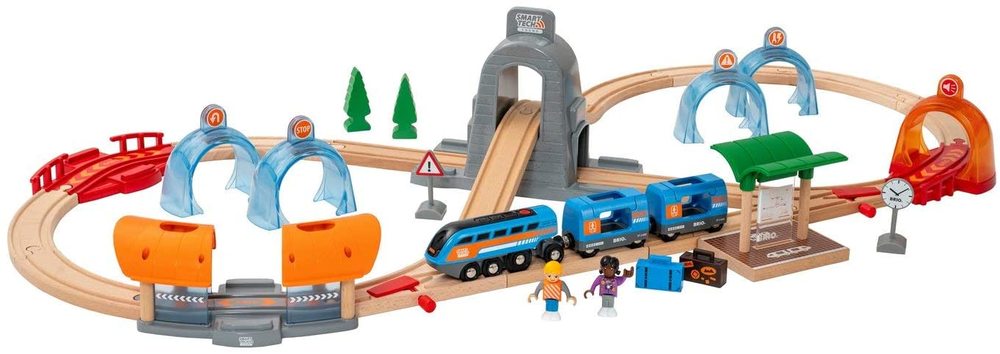 Brio Smart Tech Sound Action Tunnel Travel Set Building Blocks