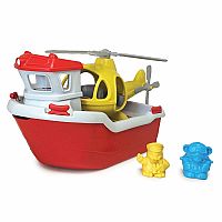 Green Toys Rescue Boat & Helicopter 