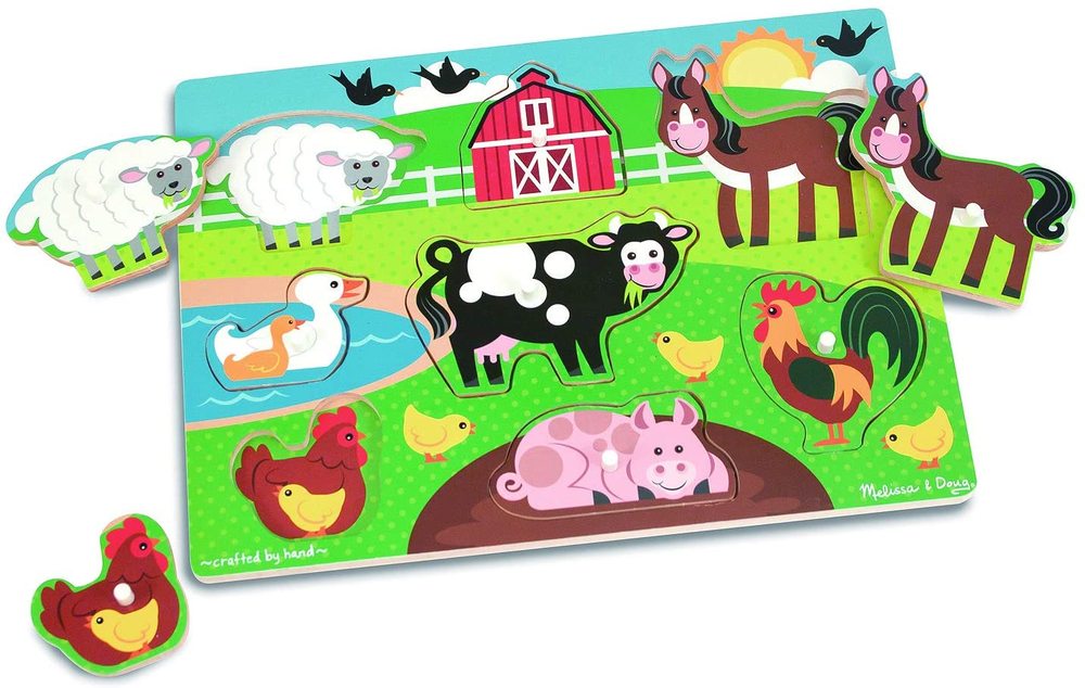 Farm Peg Puzzle Building Blocks