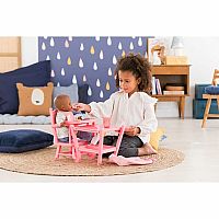 Corolle 2 in 1 Baby Doll High Chair for Both 14in and 17in Dolls