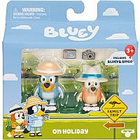Bluey Figures Two Pack - On Holiday