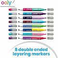 Ooly Color Layers Double Sided Markers - Set of 8 Colored Markers