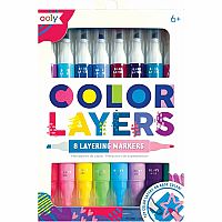 Ooly Color Layers Double Sided Markers - Set of 8 Colored Markers