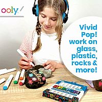 Ooly Vivid Pop Super Bright Water Based Paint Markers- Set of 8