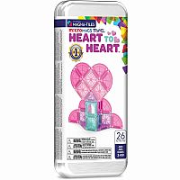 Magna-Tiles microMAGS 26-Piece Heart to Heart Travel Set
