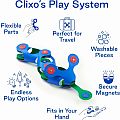 Clixo Itsy Pack Magnetic Building Kit 18 Piece Set - Blue & Green