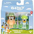 Bluey Figures Two Pack - Fishing with Grandad