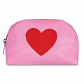 Heart Oval Cosmetic Bag