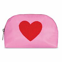 Heart Oval Cosmetic Bag