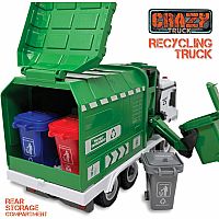 Crazy Trucks Recycling Garbage Truck Jumbo Playset with Lights & Sounds