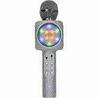 Sing-Along Bling Bluetooth Karaoke Microphone - Silver