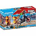 PlaymobilStunt Show Motocross with Fiery Wall