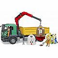 MAN TGS Recycling Truck with containers and bottles