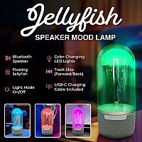 Jellyfish LED Spinning Mood Lamp with Speaker 