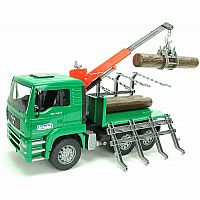 MAN TGA Timber Truck with Loading Crane and 3 Trunks