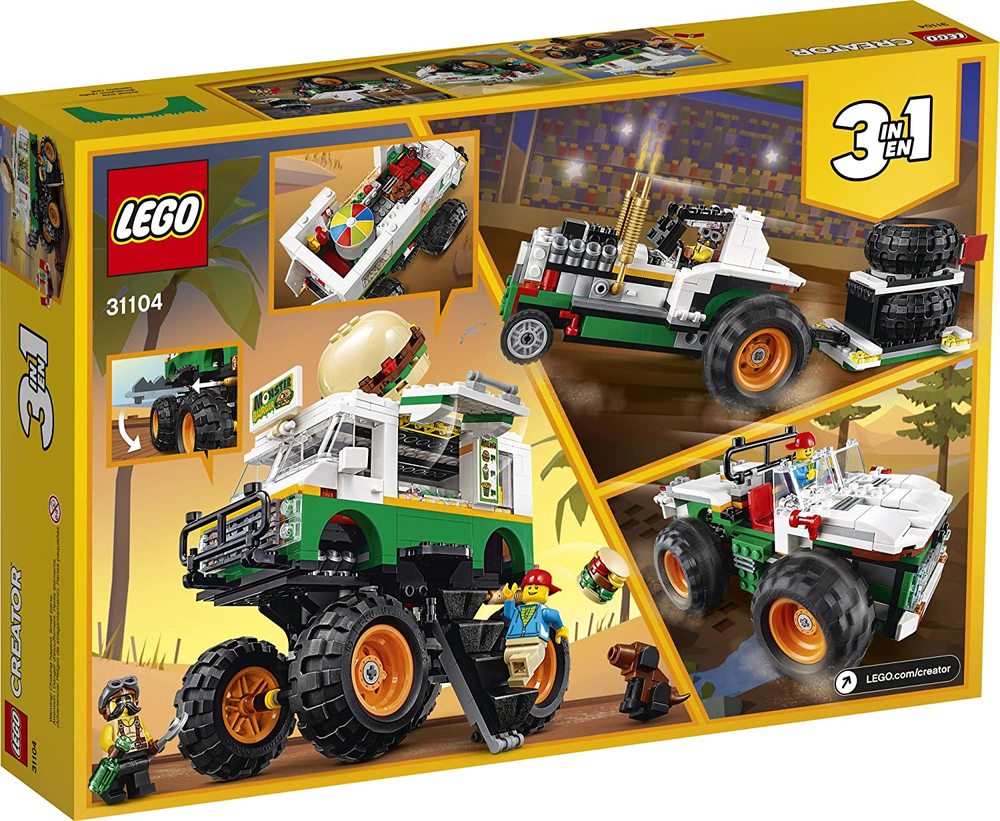 Lego creator burger shop monster truck