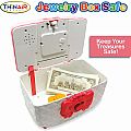  Jewelry Box Safe with Light and Sound, Includes Play Bills & Coins, Money Bank, Ages 3+