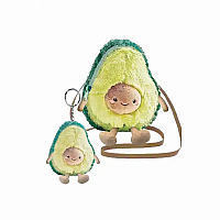 Fuzzy Avocado Crossbody Bag
