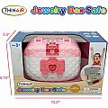  Jewelry Box Safe with Light and Sound, Includes Play Bills & Coins, Money Bank, Ages 3+