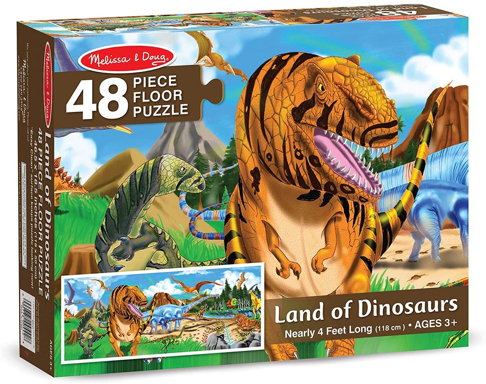Land of Dinosaurs Floor Puzzle 48pc Building Blocks