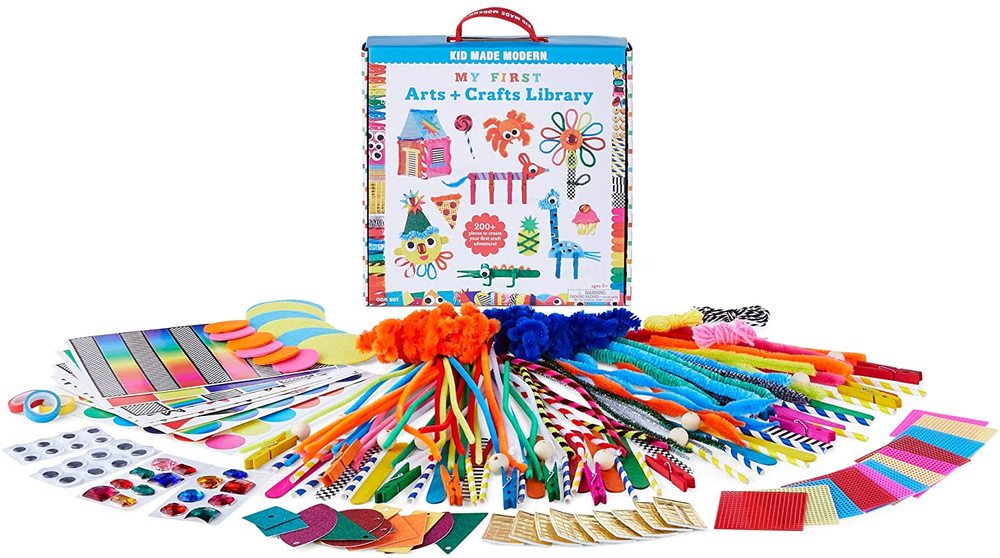 Kid made modern arts and crafts library set outlet