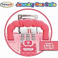  Jewelry Box Safe with Light and Sound, Includes Play Bills & Coins, Money Bank, Ages 3+