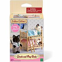 Calico Critters Stack and Play Bunk Beds 
