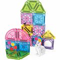 Magna-Tiles microMAGS 24-Piece Spring Garden Travel Set