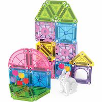 Magna-Tiles microMAGS 24-Piece Spring Garden Travel Set
